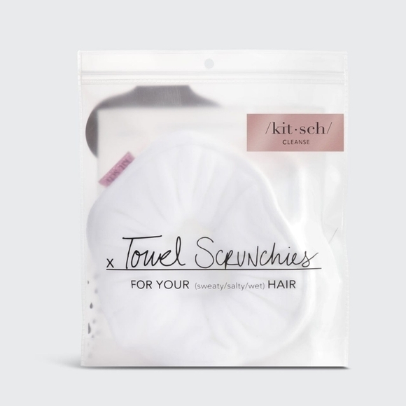 Kitsch White Microfiber Towel‎ Scrunchies 2 Pack - Picture 4 of 4